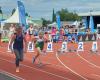 The fastest sprinting granny in France on Télématin for a training session