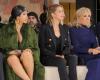 Brigitte Macron and her daughter Tiphaine in the front row at Balmain, near Cardi B and Hongjoong…