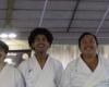 Foix. Two young karatekas obtain their black belt