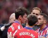 Atlético Madrid. Head trauma for Robin Le Normand, package for the Champions League