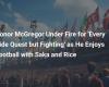 Conor McGregor Under Fire for ‘Every Side Quest but Fighting’ as He Enjoys Football with Saka and Rice