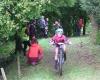 Young mountain bikers from the region challenge themselves