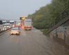 no trains between Lyon and Saint-Étienne “for several days”, the A47 partly flooded and closed