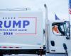 Trump appears on board a garbage truck, after Biden's gaffe on his voters