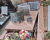 a family grave vandalized in a city cemetery