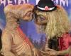 Heidi Klum's breathtaking costume in ET, Steven Spielberg's iconic alien