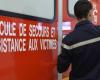 Near Morlaix, the extension of a house affected by a fire