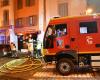 A night grocery store ravaged by fire in Puy-en-Velay