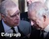 King Charles severs Prince Andrew’s ‘£1m-a-year’ allowance