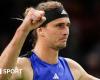 Paris Masters: Alexander Zverev beats Stefanos Tsitsipas to reach semi-finals