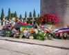 A tribute paid to the Nîmes soldiers who died for France at the military square of the Pont de Justice cemetery