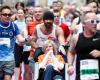 Colin Farrell finishes marathon while pushing friend in wheelchair