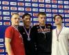 The beautiful harvest of Ardennes Emilien Mattenet at the French short course swimming championships