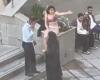 the video of an Iranian student undressed in front of her university goes around the world