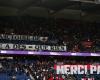 the mocking banner of the Parisian ultras for the victory against OM