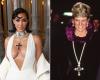 Kim Kardashian Wears Princess Diana’s Pendant at the LACMA Art+Film Gala