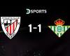 Athletic Bilbao resolved its game on date 12 with a 1-1 draw against Betis