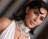 Kim Kardashian, her dizzying neckline and Lady Diana's incredible necklace turn heads in Los Angeles