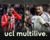 Multilive CL: The Belgians from PSV are once again unbeatable at home, and it will soon be City and Real’s turn