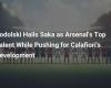 Podolski Hails Saka as Arsenal’s Top Talent While Pushing for Calafiori’s Development