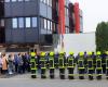 a minute of silence and a tribute after the fatal accident