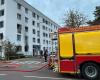 residents scale the facade of the building to save a woman and a child