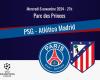 Match : PSG/Atlético Madrid, le live