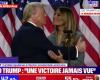 Donald Trump elected 47th president of the United States: his funny wink at Melania during his speech (ZAPTV)