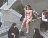 the behavior of the student who took her clothes off in public is “immoral”, according to a minister