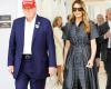 Melania Trump Wears Dior Polka-Dot Dress to Vote on Election Day