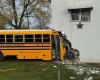 IN PICTURES | School bus full of students crashes into house