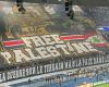 the “Free Palestine” tifo of Parisian supporters