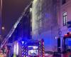 Fire in progress in a listed building in Brussels