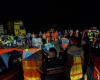 A major safety exercise took place on this new expressway in Haute-Loire