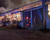 major fire in an agricultural shed of 1,000 m2