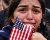 the smile of Kamala Harris, the tears of her supporters