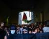 Graffiti and hostile slogans from pro-Palestinian demonstrators to protest against the arrival of Yaël Braun-Pivet at the University of Lyon-III