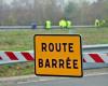 works and closed road between Châteaubriant and Saint-Nazaire