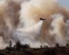 Firefighters gain ground in the face of a large fire near Los Angeles