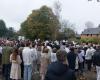 200 people took part in the white march organized to pay tribute to him