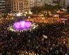 A monster demonstration in Valencia to protest against the management of deadly floods in Spain