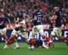 the summary of the big victory of the XV of France against the Brave Blossoms