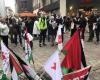 Gathered in support of Palestine, they denounce the coming to France of an Israeli minister