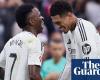 European football: Vinícius hat-trick lifts Real Madrid, Bayern scrape win | European club football