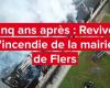 relive the fire at Flers town hall