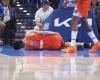 Thunder’s Chet Holmgren suffers hip injury after hard fall vs. Warriors