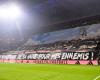 the magnificent tifo of the Lyon supporters