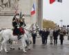 Emmanuel Macron and the British Prime Minister commemorate the Armistice on the Champs-Élysées