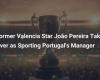 Former Valencia star João Pereira is the new coach of Sporting Portugal