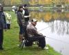 Montenay. The fishing season ends at the communal pond